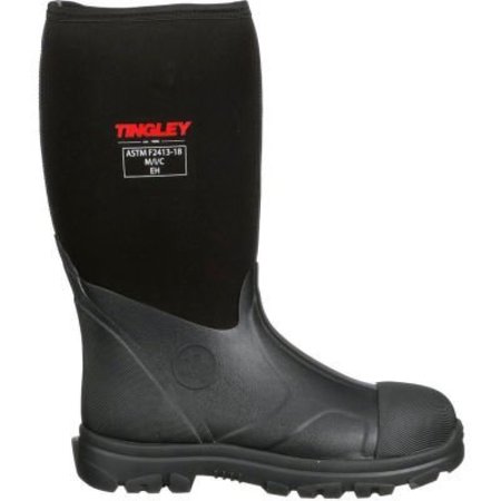 TINGLEY Tingley® Badger Neoprene Boots, Steel Toe, Upper Rubber Sole, Steel Shank, 15"H, Blk, Size 6 87251.06